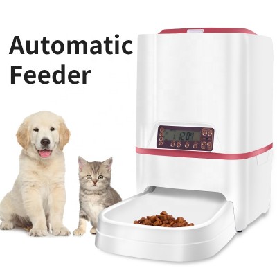 2019 Amazon top Seller  6L Automatic Pet Feeder 4-meal Auto Pet Feeder Dog Feeder Pet Food Dispenser with Voice Recorder